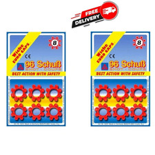 Shots caps for 8 Shot Cap Revolver Gun Bullet Set Toy 192 Shots, 288 & 384 Shots