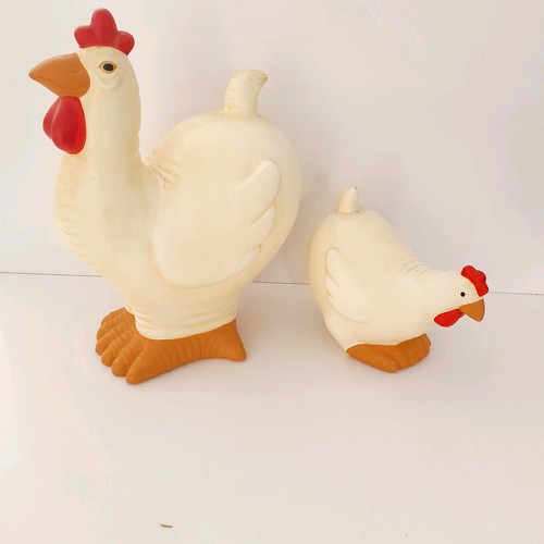 Vintage rooster figurines - vintage,