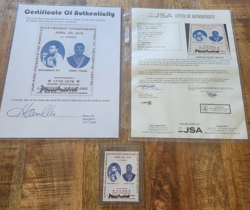Hand signed muhammad - signed, ali