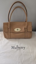 Mulberry Bayswater East West Tan Luxury Heavy Grain Shoulder Bag