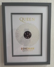 Framed Gold Foiled Art Print Record Lyrics Queen Bohemian Rhapsody Framed