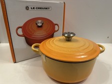 Le Creuset 20cm Cast Iron Round Casserole Cocotte Orange New boxed RRP £239