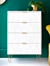White Chest of Drawer with