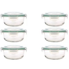 6x Premium Glass Food Storage
