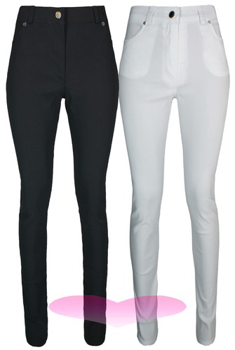 Ladies high waist trousers - high,