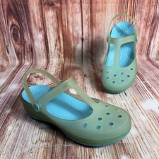 Crocs CARLIE Size 8 Blue Green