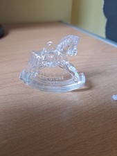 Waterford Crystal Baby's 1st Christmas 2001 Rocking Horse Tree Decoration Boxed