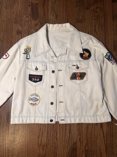 Vintage rare 1970s white denim - rare,