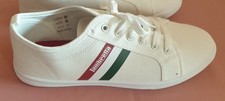 New Unworn Lambretta Mens Size 12 Canvas White Trainers 
