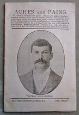 1897 Surrey Cricket Club Bowler Thomas Richardson Original Small Booklet