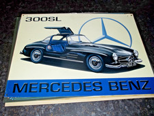 RARE Mercedes Benz 300SL Retro metal tin sign plaque IN VERY GOOD CONDITION
