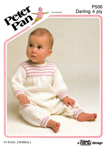 Baby babygrow 4ply knitting - baby's,
