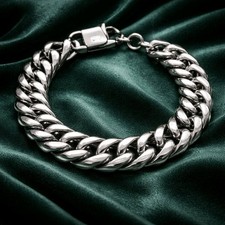 Mens Bracelet Cuban Solid