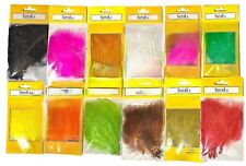 Turkey Marabou Hackle Feathers Fly Tying Materials Game Fishing golden white