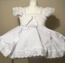 White Cotton Broderie abdl sissy short dress with double petticoat xxl xl ddlg