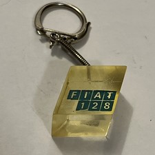 Vintage Fiat 128 Keyring Key