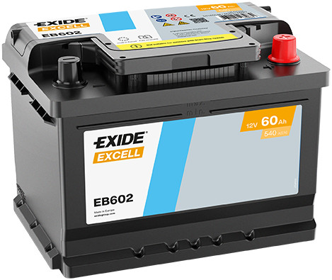 Battery exide eb602 for alfa - battery,