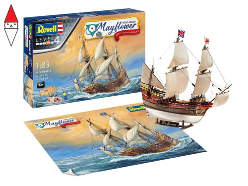 Revell gift set mayflower - 1/83,