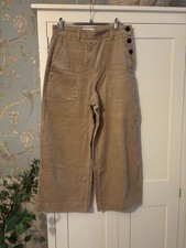 TOAST BLONDE CORDUROY TROUSERS SIZE 8 USED ONCE 