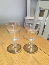 Two Stemmed Tullamore Dew Irish Whiskey Glasses
