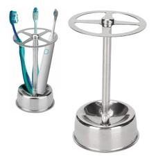 Stainless Steel Toothbrush Holder Toothpaste Stand Home Bathroom Storage Rack