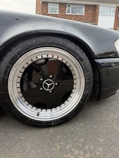 X4 17" STAGGERED AMG WHEELS MERCEDES MONOBLOCK DEEP DISH EURO OZ SCHMIDT 5x112