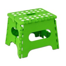 GREEN FOLDING STEP STOOL