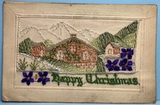 Vintage WWI Era Silk Postcard