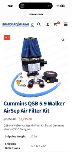 Walker air sep - walker, cummins