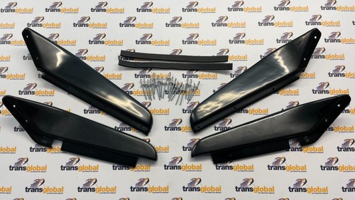 Gloss black mud deflectors - deflectors, x4