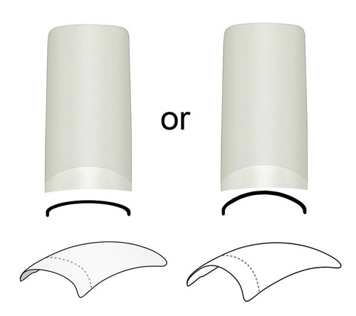 Flat round nail bed - flat,