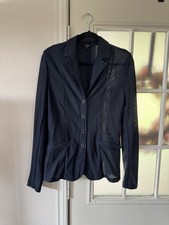 Navy Mesh Hkm Show Coat