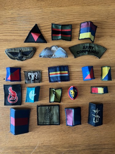 Various military cloth badges - military,