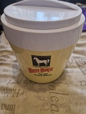 White Horse Whisky Large Plastic Ice Bucket Vintage