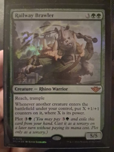 Mtg railway brawler promo - brawler,