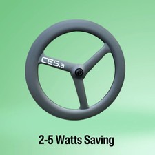 Ces tri spoke front wheel - front,
