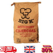 Big K Chilla-Grilla Restaurant Grade Charcoal 12kg Lumpwood Charcoal, Fast Ship
