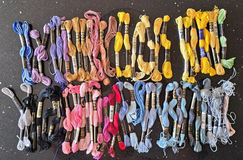 Vintage embroidery thread job - vintage,