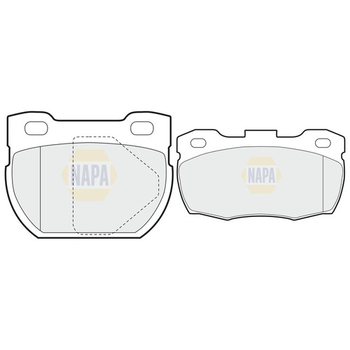 Napa front rear pads fits - front,
