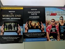 4 x UV DVD Download Codes