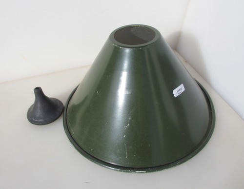 Vintage aluminium light shade - aluminium,