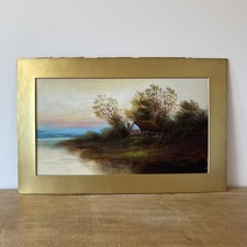 Antique Landscape Oil Painting