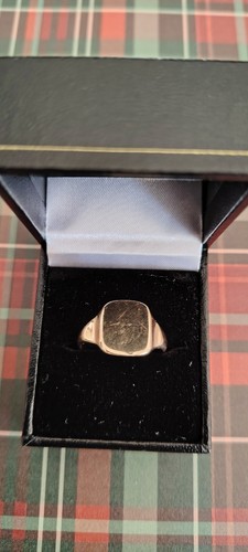 9ct gold vintage - mens, signet