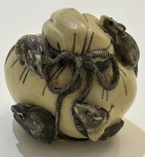 Japanese Replica Netsuka Rat