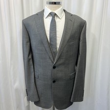 LANIFICIO CERRUTI PRESTIGE Pure Wool Grey Suit Jacket & Waistcoat 48R"