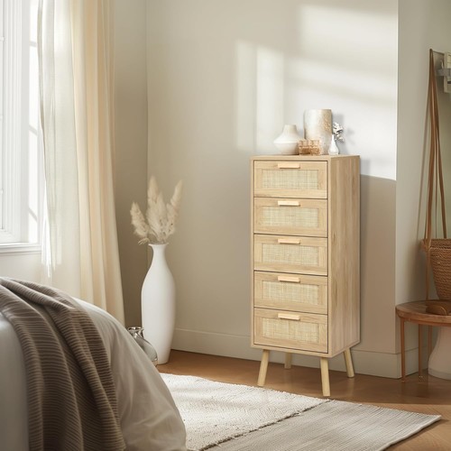 Rattan chest drawers - rattan, of