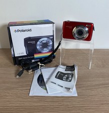 Polaroid iEX29 18.0MP Digital Compact Camera 10x Optical Zoom Red 16GB SD Card