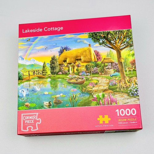 Lakeside cottage 1000 piece - cottage,
