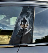 2pcs Car Center Pillar Sticker