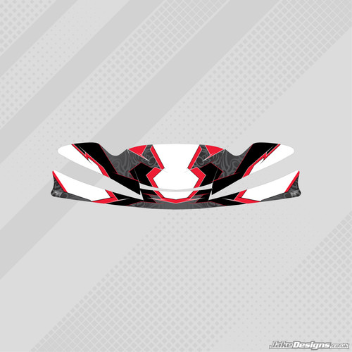 Tribal red custom nosecone - tribal,